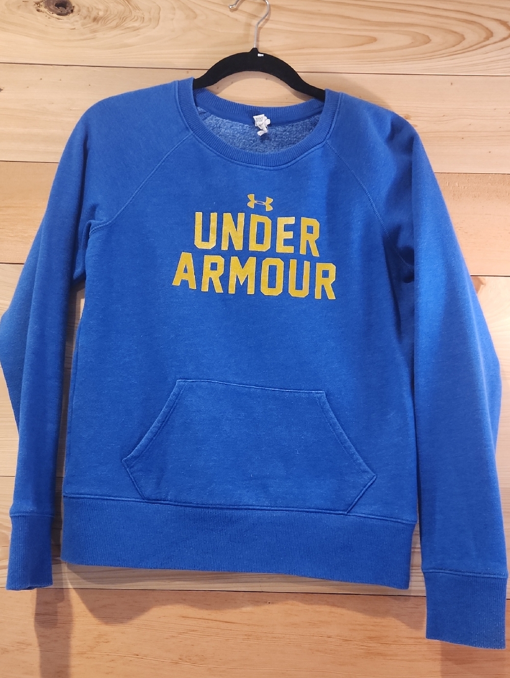 Under Armour Royal Blue Sweatshirt with Yellow Logo